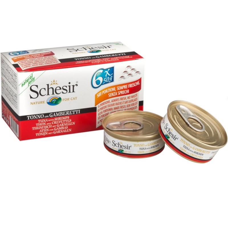 Schesir 6 Adet Tuna & Shrimp 50 Gr | Yetişkin Kedi Maması Schesir 6 Adet Tuna & Shrimp 50 Gr | Yetişkin Kedi Maması
