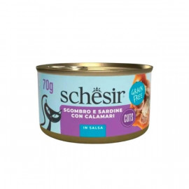 Schesir 70 Gr Sos İçinde Sardalya ve Uskumrulu Yetişkin Konserve Kedi Maması 