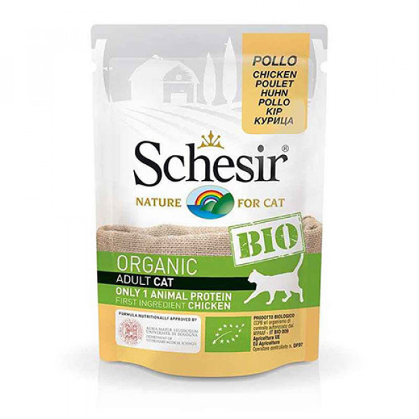 Schesir 85 Gr Bio Chicken | Yetişkin Kedi Maması
