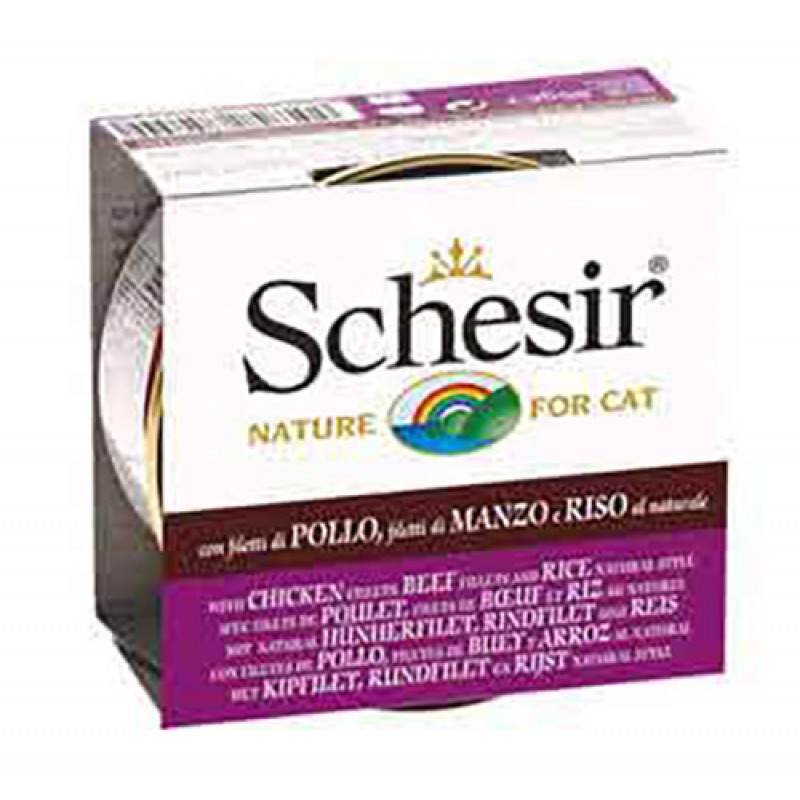 Schesir 85 Gr Chicken & Beef | Sığır Etli Yaş Kedi Maması Schesir 85 Gr Chicken & Beef | Sığır Etli Yaş Kedi Maması