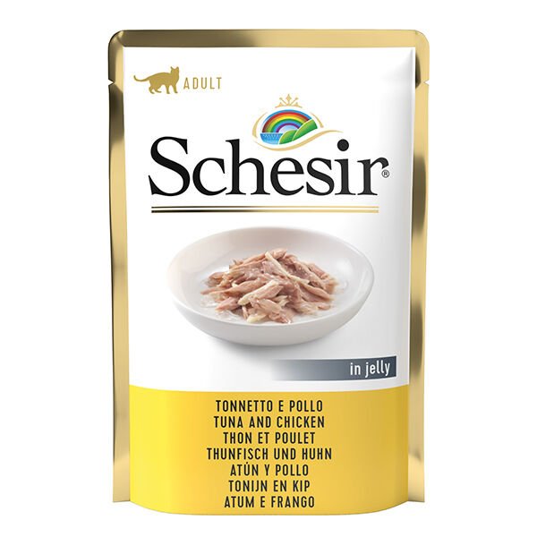 Schesir 85 Gr Jöle Ton  ve Tavuk | Balıklı Yaş Kedi Maması