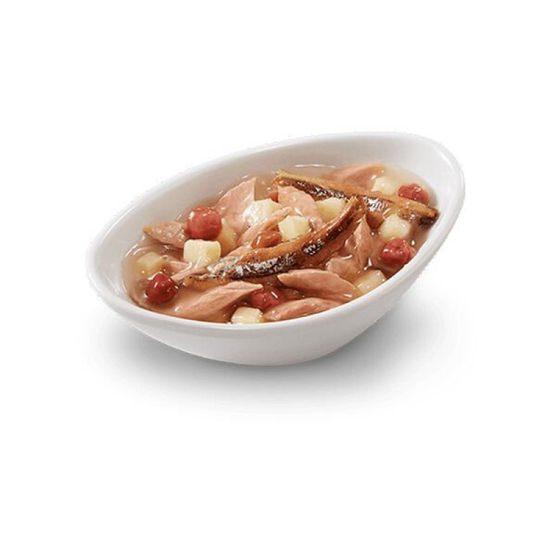 Schesir 85 Gr Salad Ton Hamsi ve Yaban Mersini | Yetişkin Kedi Maması