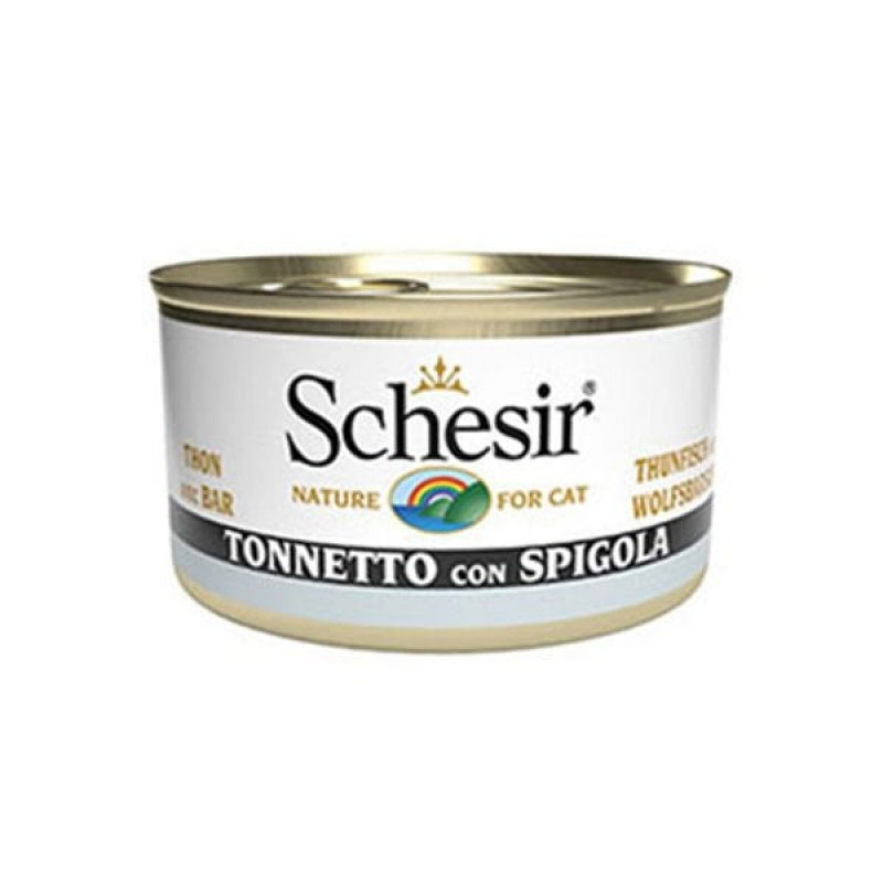 Schesir 85 Gr Ton ve Levrek | Yetişkin Kedi Maması