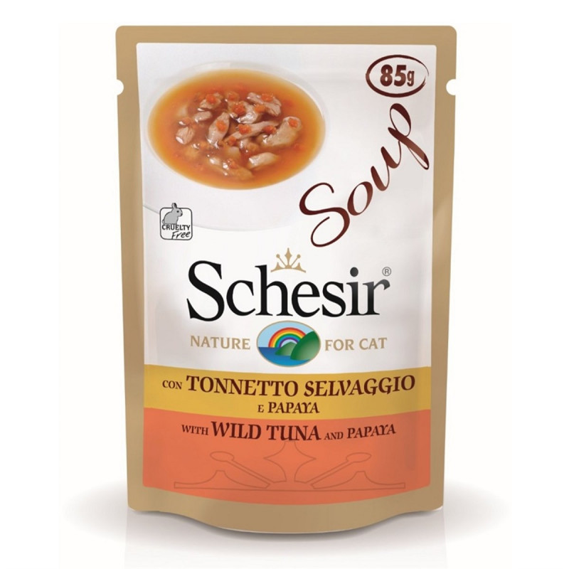 Schesir 85 Gr Tuna & Papaya | Yetişkin Kedi Maması Schesir 85 Gr Tuna & Papaya | Yetişkin Kedi Maması
