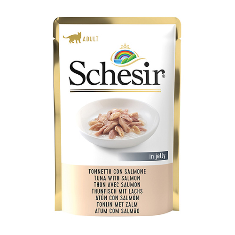 Schesir 85 Gr Tuna & Salmon | Balıklı Yaş Kedi Maması Schesir 85 Gr Tuna & Salmon | Balıklı Yaş Kedi Maması