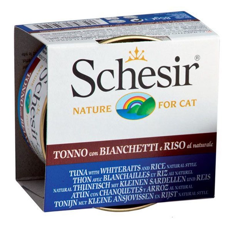 Schesir 85 Gr Tuna & Whitebaits | Yetişkin Kedi Maması Schesir 85 Gr Tuna & Whitebaits | Yetişkin Kedi Maması