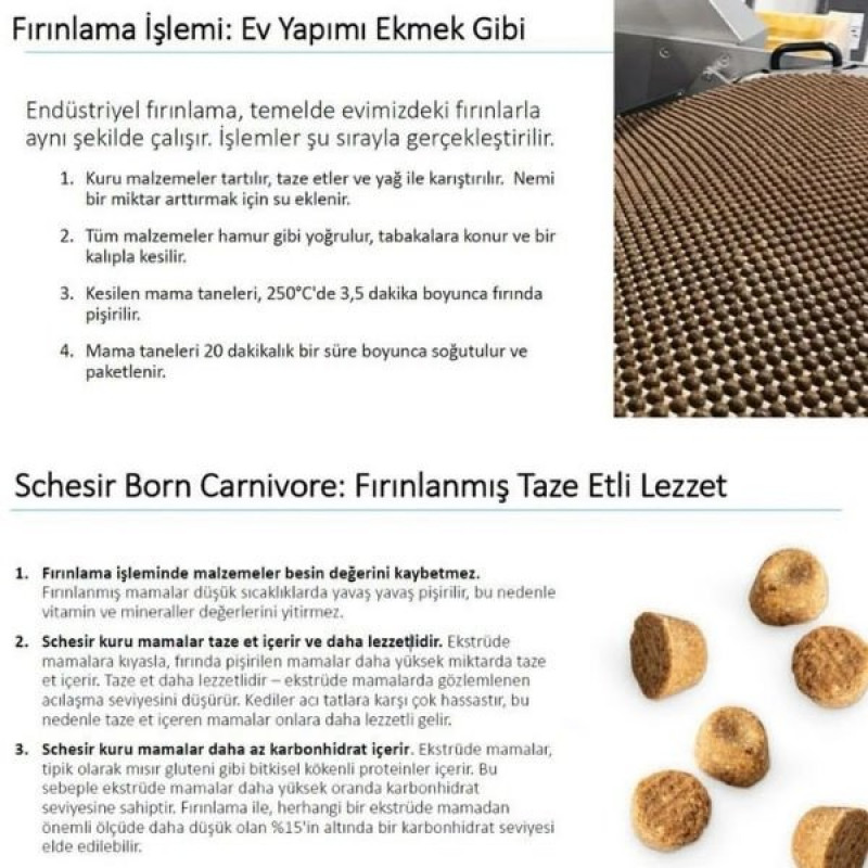 Schesir Born Carnivore Baby 1.25 Kg Tavuklu ve Yumurtalı Yavru Kedi Maması 