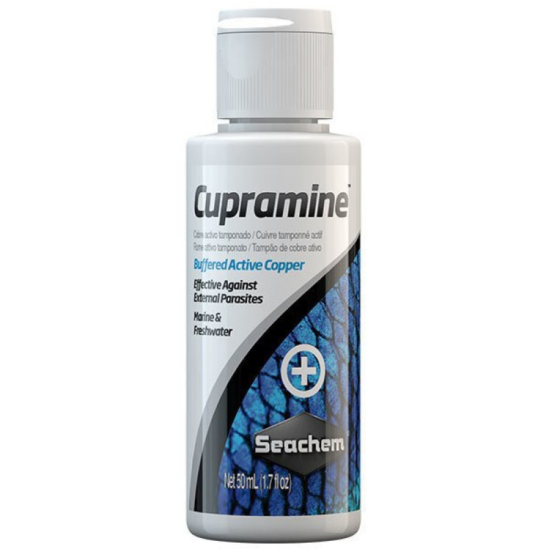 Seachem 50 Ml Cupramine | Akvaryum Tuzlu Su Düzenleyici