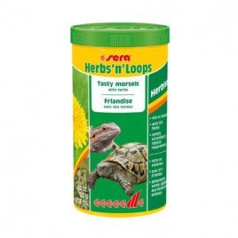 1000 Ml Herbs N Loops Bitkilerle Lezzetli Lokmalar Kaplumbağa Yemi | Kaplumbağa Ek Besin Ve Ödülü