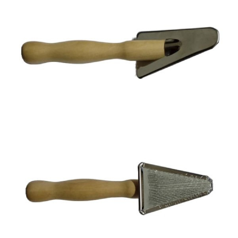 Sgroom 4.5x16.5 Cm Ahşap Saplı Üçgen Fırça | Köpek Tarağı Sgroom 4.5x16.5 Cm Ahşap Saplı Üçgen Fırça | Köpek Tarağı