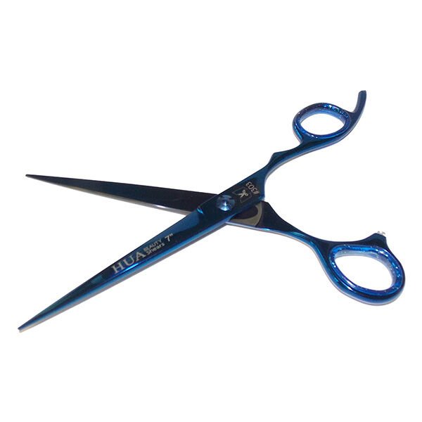 Sgroom 7 İnç Düz Traş Makası Mavi | Köpek Makası