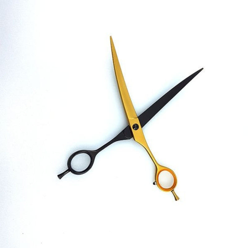 Sgroom 8 İnç %30 Eğri Tıraş Makası Gold | Köpek Makası Sgroom 8 İnç %30 Eğri Tıraş Makası Gold | Köpek Makası