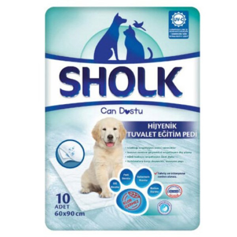 Sholk 90x60 Cm Çiş Eğitim Pedi 10 Adet | Köpek Çiş Alıştırma Pedi Sholk 90x60 Cm Çiş Eğitim Pedi 10 Adet | Köpek Çiş Alıştırma Pedi