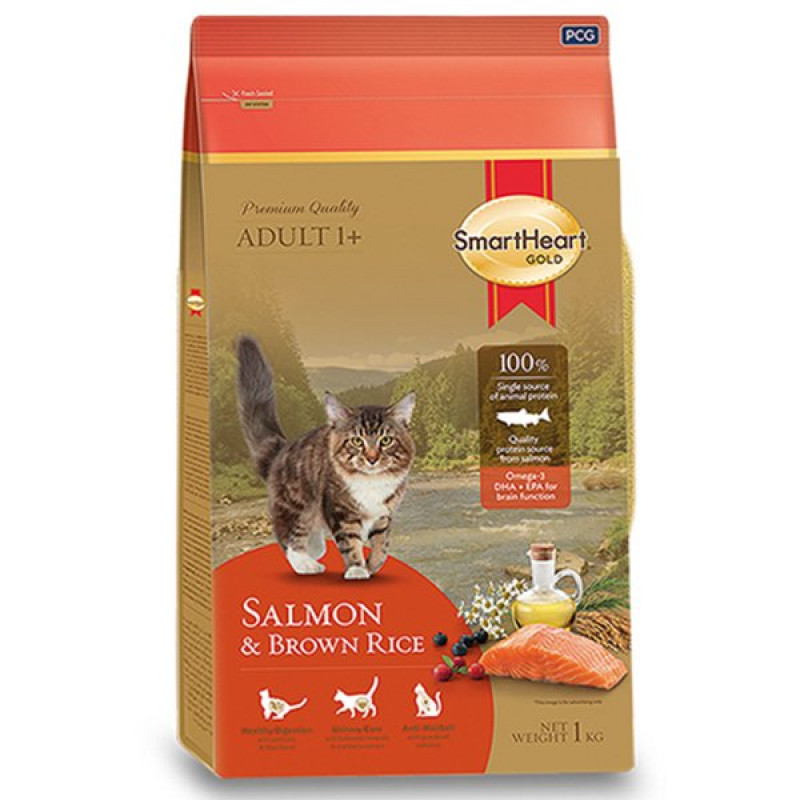 Smart Heart 1 Kg Gold Adult Somonlu Yetişkin | Somonlu Kedi Kuru Maması