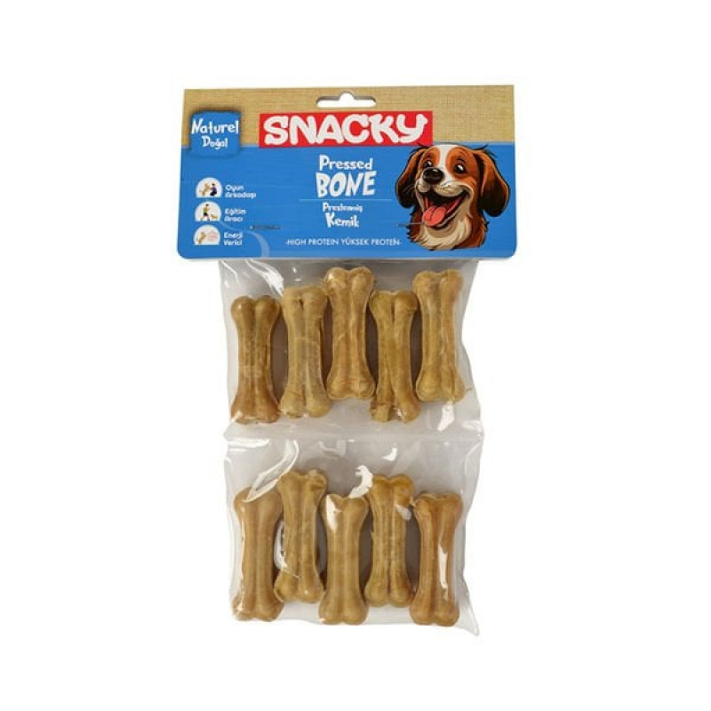 Snacky 110 Gr Natural Yüksek Proteinli | Köpek Press Çiğneme Kemiği Snacky 110 Gr Natural Yüksek Proteinli | Köpek Press Çiğneme Kemiği
