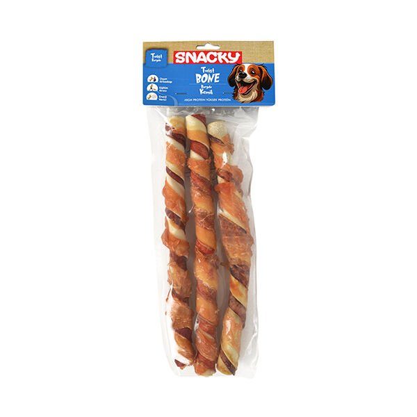 Snacky 195 Gr Twist Bone Tavuk | Köpek Kemik Ödül Maması