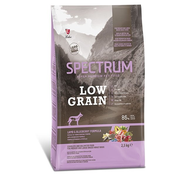 Spectrum 2.5 Kg Low Grain Medium Large Kuzu ve Yaban Mersini | Yetişkin Köpek Kuru Maması