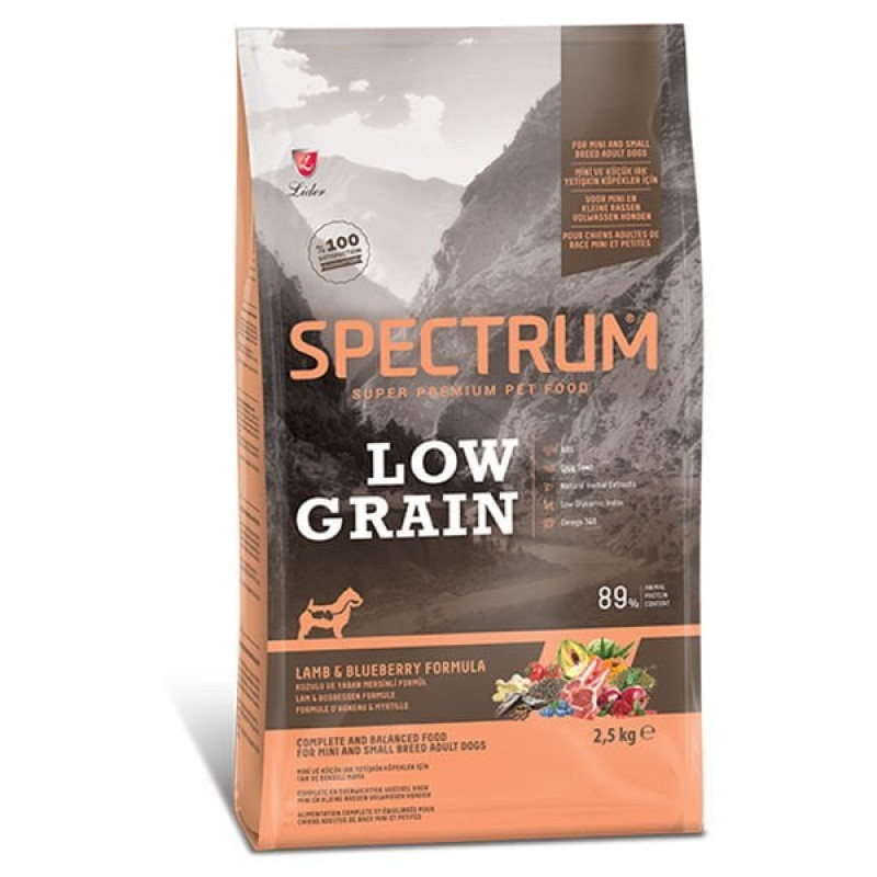Spectrum 2,5 Kg Low Grain Small Mini Kuzu ve Yaban Mersini | Yetişkin Köpek Kuru Maması Spectrum 2,5 Kg Low Grain Small Mini Kuzu ve Yaban Mersini | Yetişkin Köpek Kuru Maması