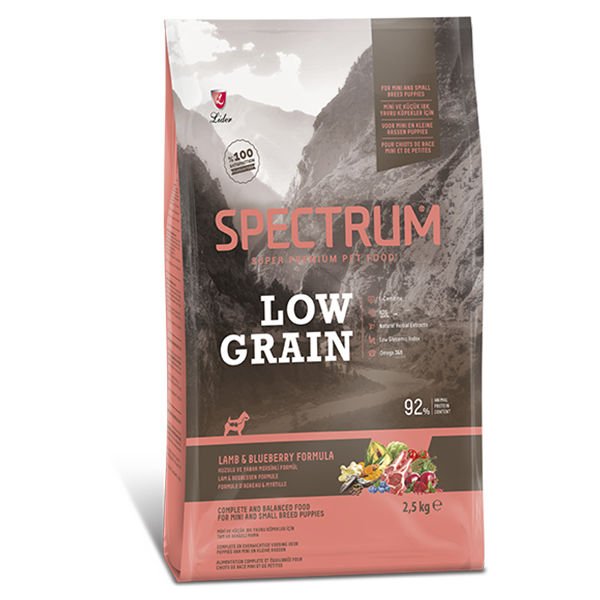 Spectrum 2,5 Kg Low Grain Small Mini Kuzu ve Yaban Mersini | Yetişkin Köpek Kuru Maması