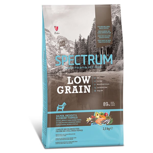 Spectrum 2,5 Kg Low Grain Small Mini Somon Hamsi ve Yaban Mersini | Yetişkin Köpek Kuru Maması