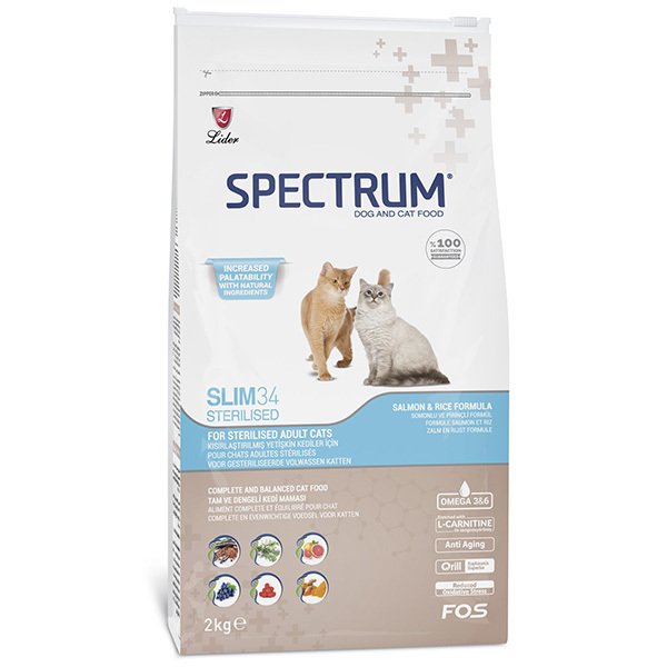 Spectrum 2 Kg Sterilised Slim34 Hipoalerjenik Tavuklu Kısırlastırılmış | Kısırlaştırılmış Kedi Maması