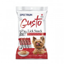 Spectrum Gusto Kuzu Etli ve Havuçlu Sıvı Yetişkin Köpek Ödül Maması 4x15 Gr