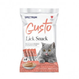 Gusto Lick Snack Somonlu Sıvı Kedi Ödül Maması 4x15 Gr