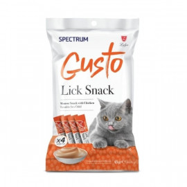 Spectrum Gusto Lick Snack Tavuklu Sıvı Kedi Ödül Maması 4x15 Gr