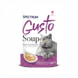 Spectrum Gusto Soup 50 Gr Ton Balıklı Tavuklu ve Tatlı Patatesli Kedi Çorbası 