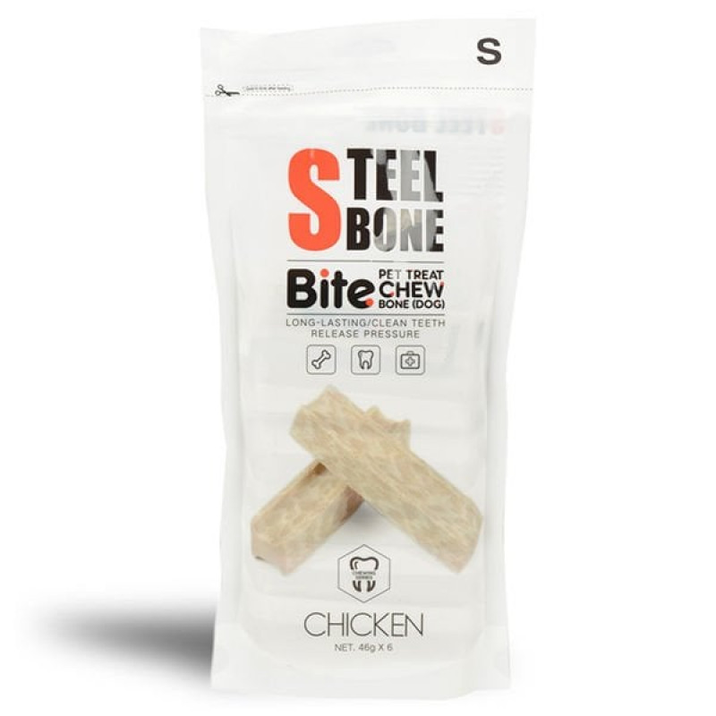 Steel Bone 6'lı Tavuklu Köpek Ödül Maması 46 Gr | Köpek Atıştırmalık Ödül Maması Steel Bone 6'lı Tavuklu Köpek Ödül Maması 46 Gr | Köpek Atıştırmalık Ödül Maması