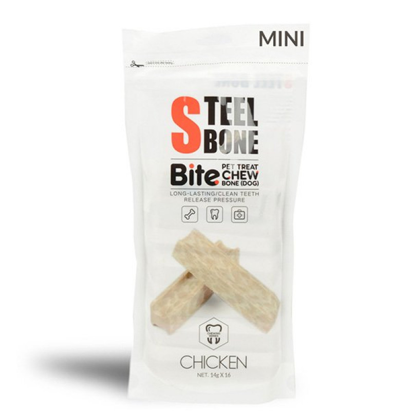 Steel Bone14 Grx16 Adet Tavuklu Ödül Kemigi | Köpek Kemik Ödül Maması Steel Bone14 Grx16 Adet Tavuklu Ödül Kemigi | Köpek Kemik Ödül Maması