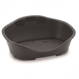 Sleeper Sert Plastik Kedi ve Köpek Yatağı Koyu Gri 88x62x35.5 No:4