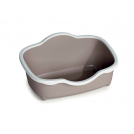 Tres Chic Açık Kedi Tuvaleti Beyaz/Bej 56x38.5x26 Cm