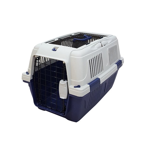 Strong 50x33x29 cm Pet Üstten Açılır Taşıma Çantası Lacivert | Kedi Taşıma Kutusu