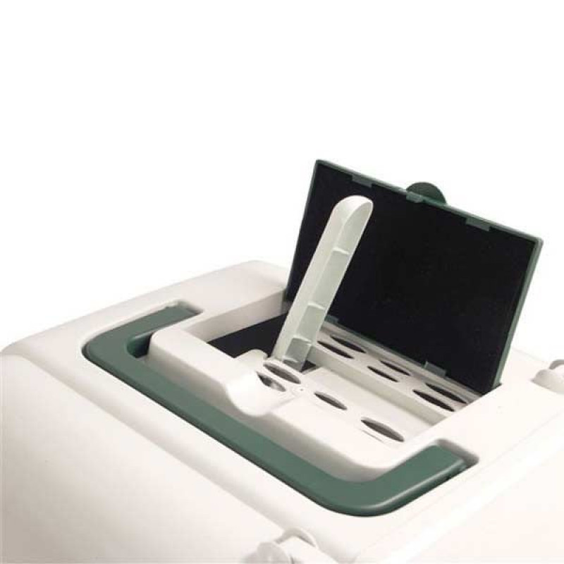 Strong 50x40x41 Cm Filtreli Kapalı Tuvalet Kabı Yeşil | Kapalı Kedi Tuvaleti