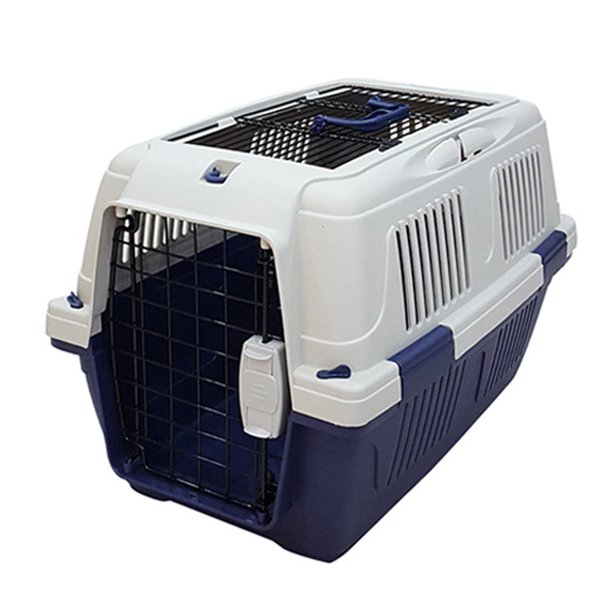 Strong 63x41x40 cm Pet Taşıma Üstten Açılır Lacivert | Kedi Taşıma Kutusu