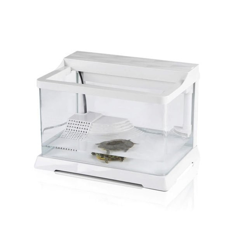 Sunsun Sürüngen Kaplumbağa Akvaryumu Filtreli 50x30x30 Cm | Tatlı Su Akvaryumu