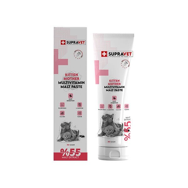 Supravet 100 Gr Kitten & Mother Multivitamin Malt Paste | Kedi Vitamini
