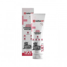 Supravet 30 Gr Kalsiyum ve Taurinli Hamile ve Yavru Kediler için Multi Vitamin Kedi Malt Macunu 