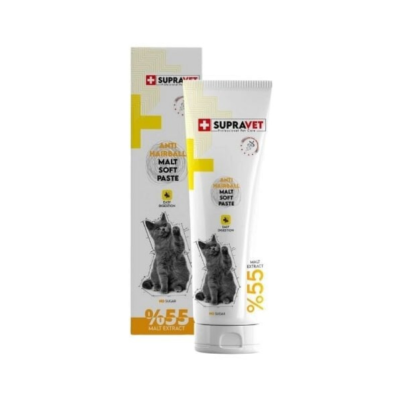 Supravet Anti Hairball 30 Gr Tüy Yumağı Önleyici Kedi Malt Macunu 
