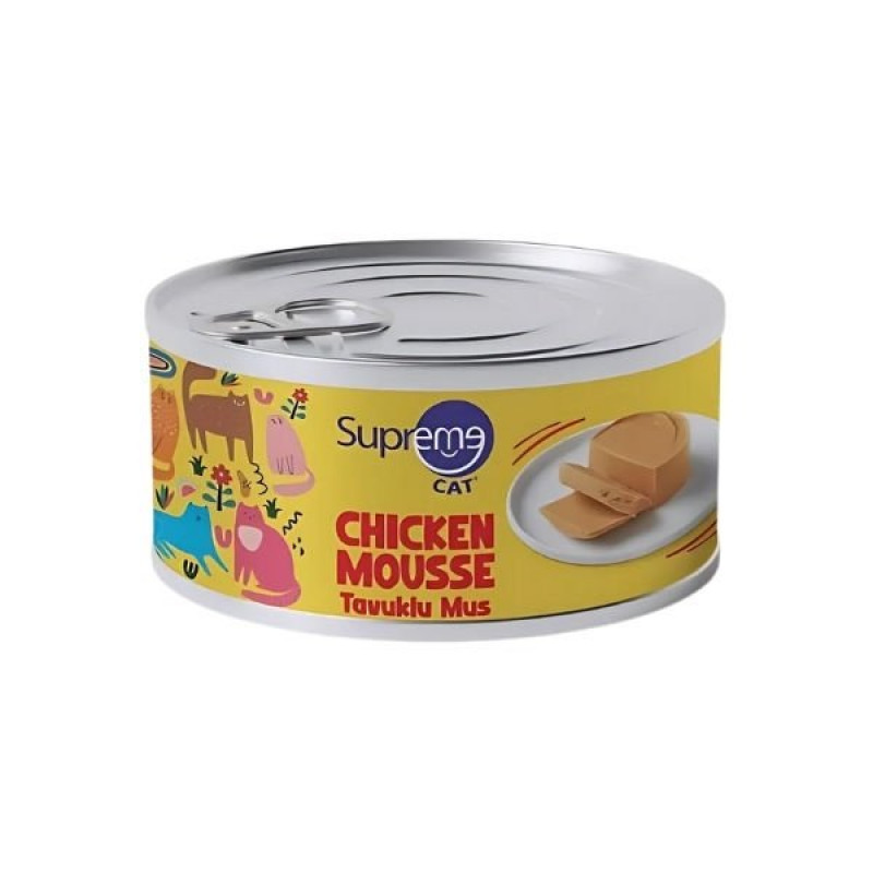 Supreme Cat Püre 85 Gr Tavuklu Yetişkin Konserve Kedi Maması 