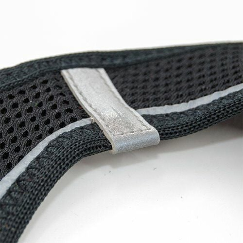 Tailpetz (2XS) Air Mesh Göğüs Tasması Siyah | Köpek Göğüs Tasması