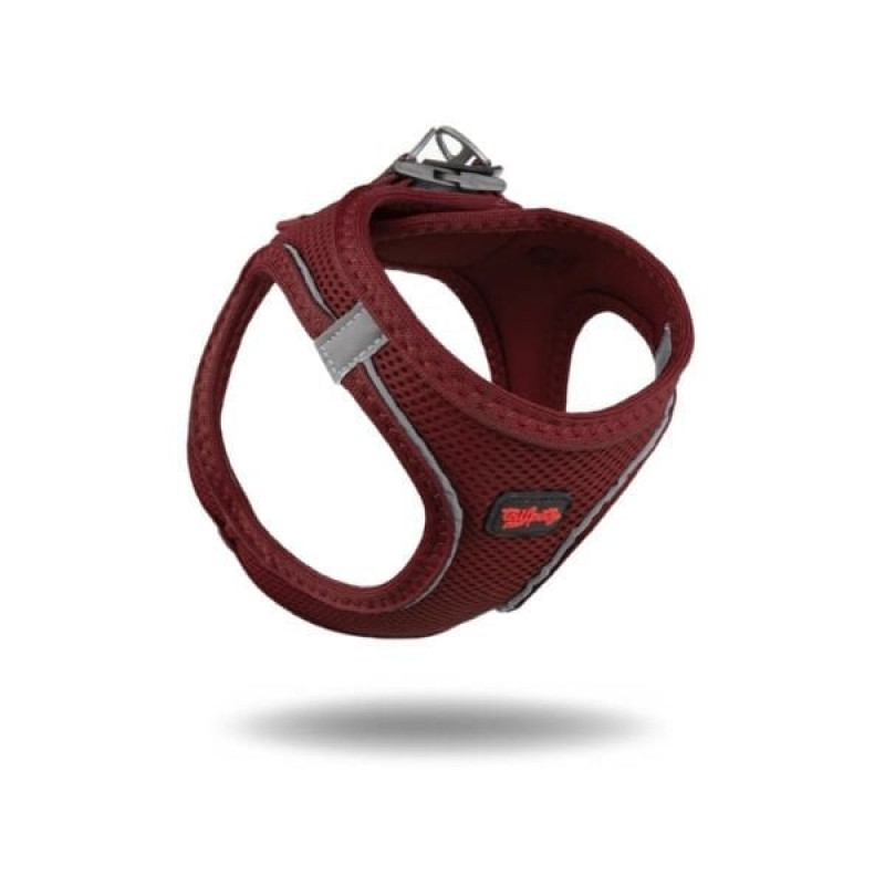 Tailpetz Air Mesh Harness Köpek Göğüs Tasması Medium Bordo 31-50x42-69 Cm