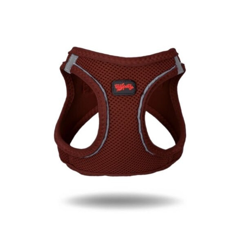 Tailpetz Air Mesh Harness Köpek Göğüs Tasması Small Bordo 24-38x32-51 Cm