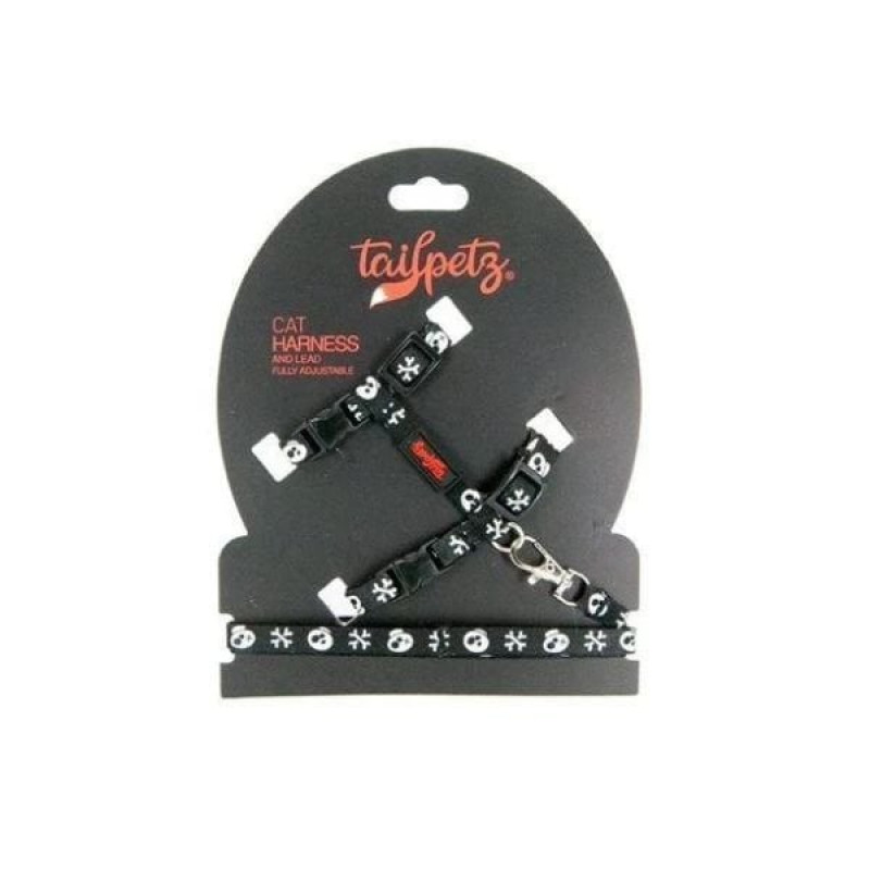 Tailpetz Harness Ayarlanabilir Göğüs ve Gezdirme Tasması Boo 22-30 Cm | Kedi Gezdirme Tasması Tailpetz Harness Ayarlanabilir Göğüs ve Gezdirme Tasması Boo 22-30 Cm | Kedi Gezdirme Tasması