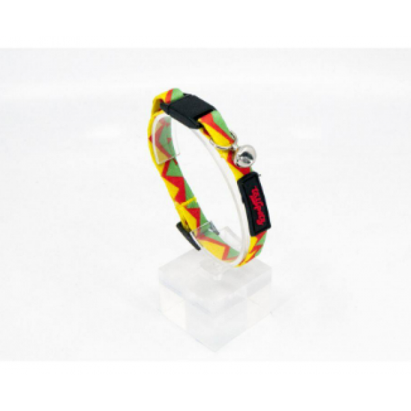 Tailpetz Kilitli Çıngıraklı Ayarlanabilir Boyun Tasması Zigzag 22-30 Cm | Kedi Boyun Tasması