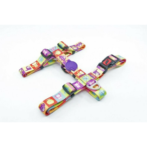 Tailpetz L Alliens Desenli Göğüs Tasması 40-67x62-107 Cm | Köpek Göğüs Tasması