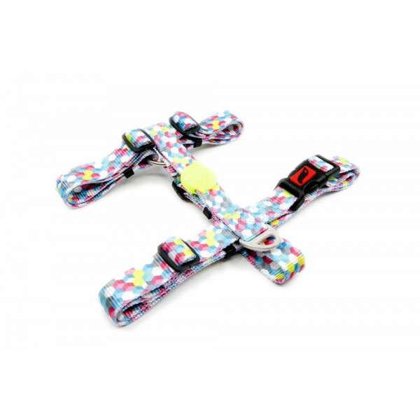 Tailpetz S Cube Desenli Göğüs Tasması 24-38x32-51 Cm | Köpek Göğüs Tasması