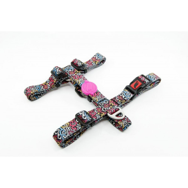 Tailpetz XS Graffiti Desenli Göğüs Tasması 20-34x23-38 Cm | Köpek Göğüs Tasması