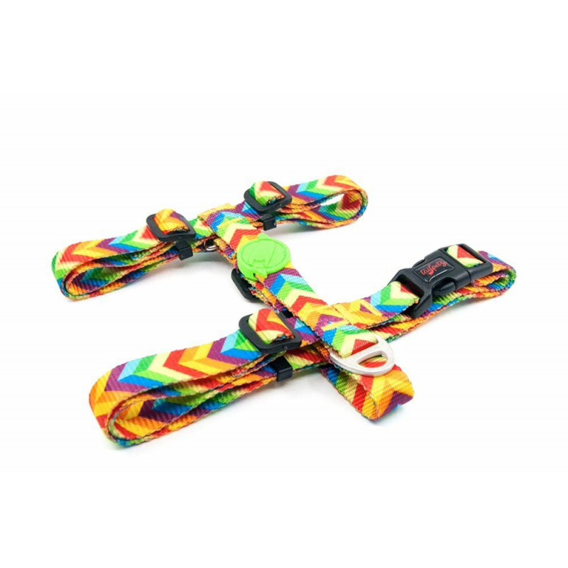 Tailpetz XS Rainbow Desenli Göğüs Tasması 19-33x22-37 Cm | Köpek Göğüs Tasması Tailpetz XS Rainbow Desenli Göğüs Tasması 19-33x22-37 Cm | Köpek Göğüs Tasması